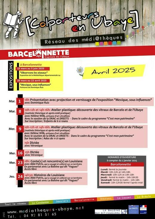 Programme Avril 2025 Programme Avril 2025